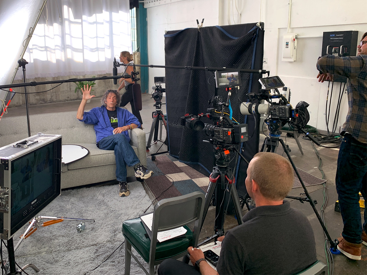 Film crew during Michael Gulezian's interview - Ciel Studios