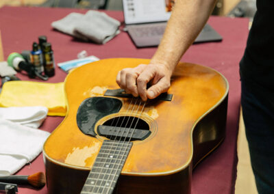 "Barbara" is prepped for photography. Photo Credit: Monica Semergiu