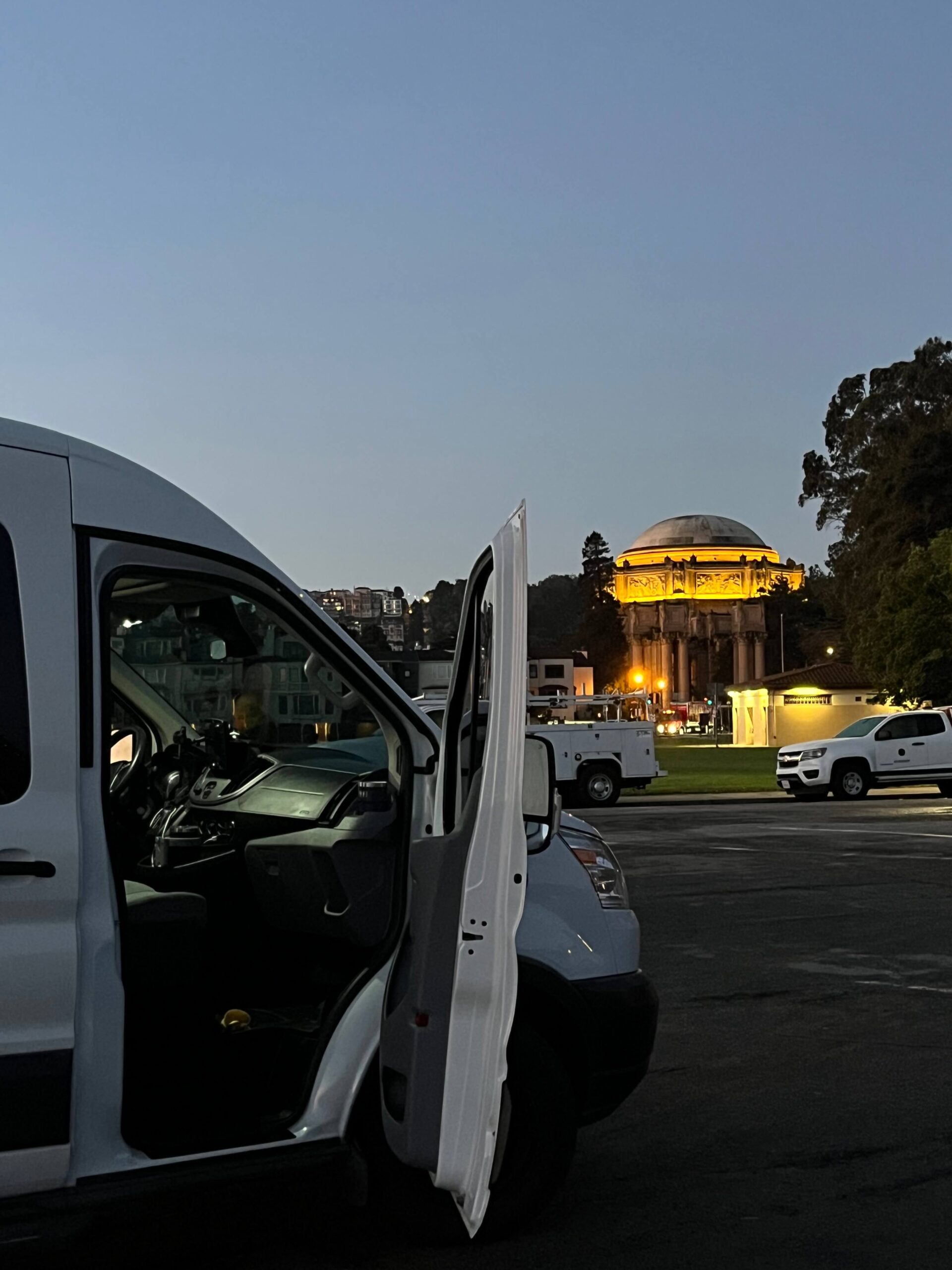 Early morning: The Palace of Fine Arts. Photo Credit: Brendan Hedges